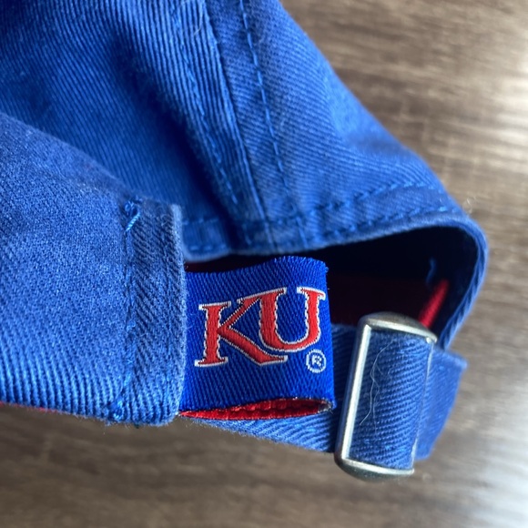 EUC TOP OF THE WORLD KANSAS JAYHAWKS CREW ADJUSTABLE HAT - BLUE - Picture 8 of 8